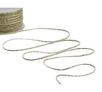 Furlanis - Cuchillas de yute trenzado, para embalaje, paquetes de regalo - oro, 50 m