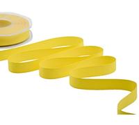 Furlanis - Gros Grain, Cinta Decorativa para Embalaje, Favores, Tejido Italiano - Amarillo Sol, 15 mm x 20 m