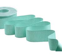 Furlanis - Raso Boutique Lamé, Cinta Decorativa para Embalaje, Favores, Tejido Italiano - Verde Aguamarina, 40 mm x 20 m