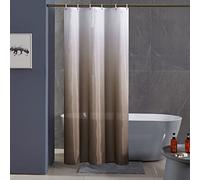 Furlinic Cortina Ducha Antimoho 100x200 cm Poliester Tela Impermeable Lavable Grande Cortinas Baño Originales 6 Anillas Cortina Ducha Plegable Taupe Degradada