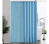 Furlinic Cortina Ducha Antimoho Azul Cielo Grande Impermeable Tela Poliester Cortinas Baño Originales Alta 200x240cm con 12 Anillas Cortina Ducha