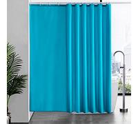 Furlinic Cortina Ducha Antimoho Grande Impermeable Tela Poliester Lavable Cortinas Baño Originales Larga 244x200cm con 16 Anillas Cortina Ducha Turquesa