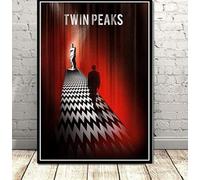 FURLOU Póster De Twin Peaks, Serie De Televisión Muestra Pósteres E Impresiones De Películas Clásicas, Pintura En Lienzo, Imagen Artística De Pared, para Sala De Estar, Decoración del Hogar, 40X60 Cm