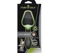 FURminator 2en1 Cepillo Suave para Perros y Gatos - Ideal para Mascotas sensibles - Limpia Suavemente el Pelaje y masajea la Piel - Doble Cepillo para un Cuidado Suave del Pelaje