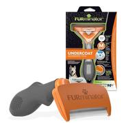 FURminator deShedding, Cepillo para perros medianos de pelo corto, talla M | Eliminar el subpelo | Eliminar el pelo suelto | Skin Guard | Mango ergonómico y antideslizante