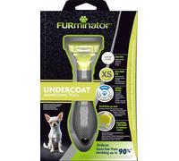 FURminator deShedding, Tool para perros extra pequeños de pelo corto, Cepillo talla XS para perros extra pequeños para eliminar el pelo suelto, Diseño mejorado