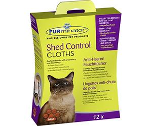 FURminator Shed Control Cloths for cats 12 pcs