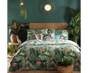 furn. Amazonia nórdica y Funda de Almohada Conjunto, Jade, Soltero (AMAZONI/D01/JAD)