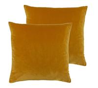 furn. Aurora Feather Filled Cojines (Twin Pack), poliéster, Ocre
