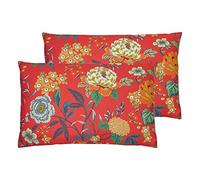 furn. Azalea poliéster Relleno Cojines (Twin Pack), Poliéster, Rojo