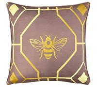 furn. Bee Deco Feather Filled Cushion, Polyester, Blush