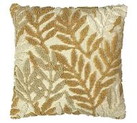 Furn. Caliko Feather Filled Cushion, Cotton, Natural/Ochre