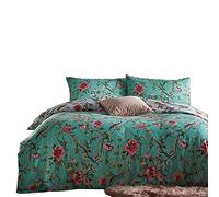 furn. Chinoiserie Individual Cubierta del Duvet de la Vendimia, algodón, poliéster, Jade