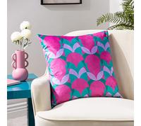 furn. Cojín con Relleno Rico en Plumas de Terciopelo Art Déco Raeya de Heya Home