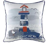 furn. Cojín con Relleno Rico en Plumas, diseño de Faro náutico de Evans Lichfield