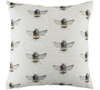 furn. Cojín con Relleno Rico en Plumas y Estampado Bee Happy de Evans Lichfield