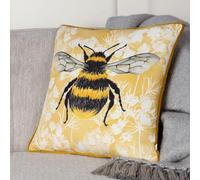 furn. Cojín con Relleno Rico en Plumas y Ribetes de Abeja de Wylder Manor