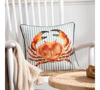 furn. Cojín con Relleno Rico en Plumas y Ribetes de Cangrejo Salcombe de Evans Lichfield