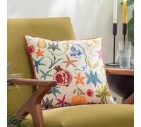 furn. Cojín con Relleno Rico en Plumas y Ribetes Florales Pomona de Wylder