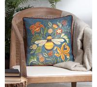 furn. Cojín con Ribetes de Chenilla y Relleno de Plumas Hawthorn Bee de Evans Lichfield