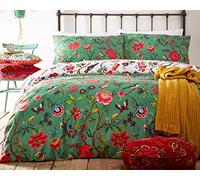 furn. Creativa De Tela Pomelo Duvet Set, Polialgodón, Verde Verde, Doble, algodón poliéster, Double