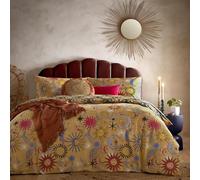 Furn. Ethereal Star Juego de Funda nórdica Reversible Estampado Estrellas y Sol (Gold Dust Yellow - King 230 x 220 cm)