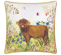 Furn. Evans Lichfield Cojín Relleno de poliéster Estampado Daisy Hill Agnes - Multicolor/Tostado - 45x45cm
