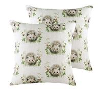 furn. Evans Lichfield Hedgerow Erizo Repetir Cojín Relleno de poliéster (Paquete Twin), Poliéster, Ropa de Cama Multi