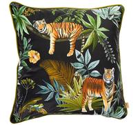 furn. Evans Lichfield Tigre de la Selva Cubierta del Amortiguador, poliéster, Negro