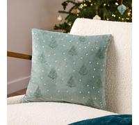 Furn. Evergreen Classic Tree Embroidered Polyester Filled Cushion