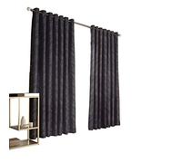 Furn Himalaya Ringtop Cortinas Ojal (Par) -Ready Made-Poliéster-Navy-229Cm X 183Cm, Poliéster, La Marina, 229 X 183 Cm (90" X 72" Pulgadas)