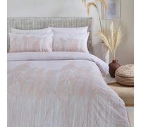 Furn. La Cubierta del Juego de Ropa Yard Pampas Rey Duvet, algodón, poliéster, Blush