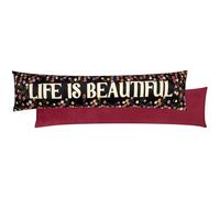 Furn La Vida Life Is Beautiful Funda Burlete de Terciopelo - Multicolor - 20x92cm