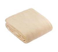 Furn. Manta de Forro Polar Harrow - Manta de Franela Ligera Suave y Sedosa para Cama o sofá (Natural - 140x180cm)