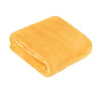 Furn. Manta de Forro Polar Harrow - Manta de Franela Ligera Suave y Sedosa para Cama o sofá (Ochre - 140x180cm)