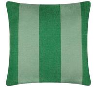 furn. Muebles. Cojín Relleno de poliéster Tejido a Rayas para Exteriores - Verde - 59x59cm