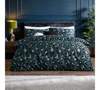 Furn. Muebles. Juego de edredón con Estampado True Leopard - Individual - Pizarra