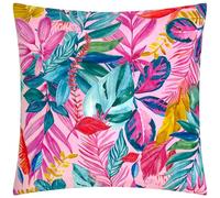 furn. Psychedelic Jungle Funda De Cojín - Resistente Al Agua Colorido Tropical Hoja Exterior Funda Decorativa (Multicolor - 43x43cm)