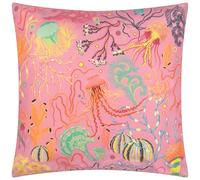Furn. Reef Funda De Cojín - Reversible Resistente Al Agua Costero Medusa Océano Exterior Funda Decorativa (Rosa - 45x45cm)