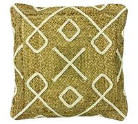 furn. Roolu Feather Filled Cushion, Jute, Cotton, Natural