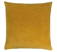furn. Solo Feather Filled Cushion, Cotton, Ochre