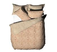 furn. Tanza nórdica y Funda de Almohada Conjunto, Terracota, Super Rey (TANZA/D04/TER)
