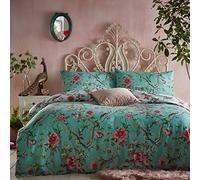 furn. Vintage Chinoiserie Super King Cubierta del Duvet, algodón, poliéster, Jade, VINCHIN/D04/JAD