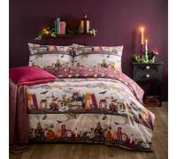 furn. Juego de Funda nórdica Witchy Tales - poción mágica Reversible de Halloween (Multicolor - Matrimonio)