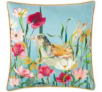 Furn. Wylder Nature Marais Bird Meadow Cojín Relleno de Plumas de Chenilla Estampado - Multicolor - 45x45cm
