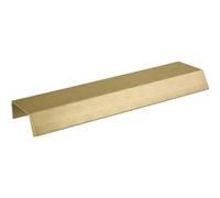 FURNIPART Barra de agarre Bench LA 2 x 80, longitud 200 mm, aluminio latón mate cepillado