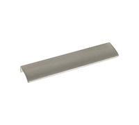 Furnipart Barra de agarre Edge Straight LA 2 x 160 mm, longitud 350 mm, efecto aluminio y acero inoxidable