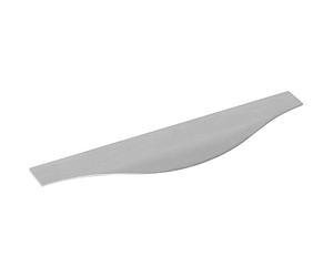 Furnipart Barra de agarre Malibu-Curve ancho 345 mm - Barra de agarre curvada - Mango perfilado para ranurar, aluminio efecto acero inoxidable
