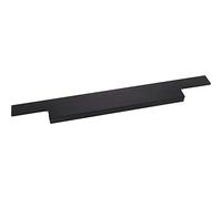 Furnipart Barra de agarre Trim Ancho 145 mm - Mango de perfil - Mango de borde sin borde sobresaliente, aluminio negro mate cepillado