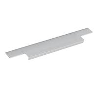 Furnipart Barra de agarre TRIM de 295 mm de largo, efecto aluminio y acero inoxidable